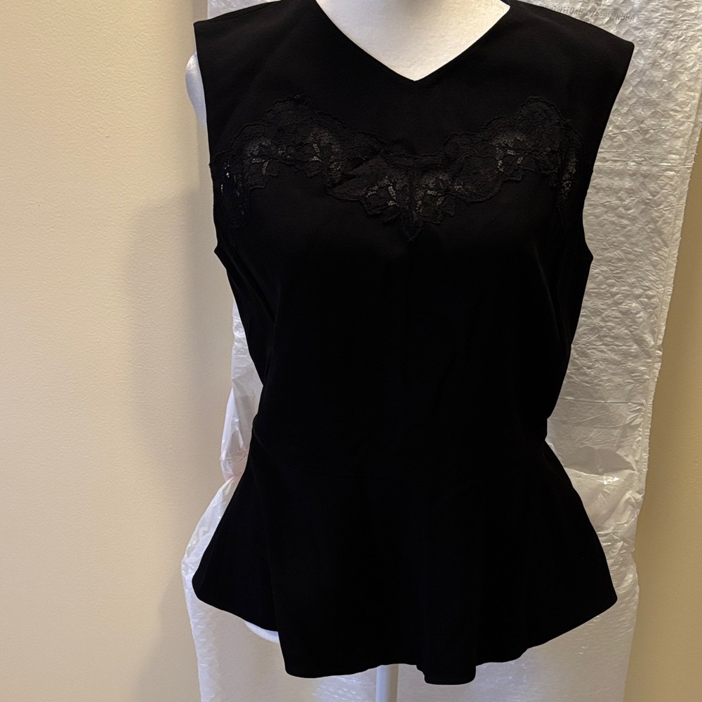 Rebecca Taylor Elegant Black Top - size 6
